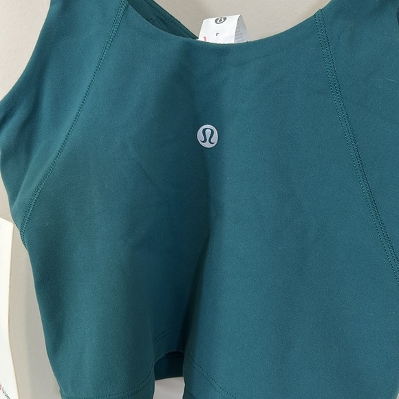 Lululemon Align Tank Top Light Support A B Cup Yoga Cropped Green Jasper 4 NEW - Picture 4 of 6
